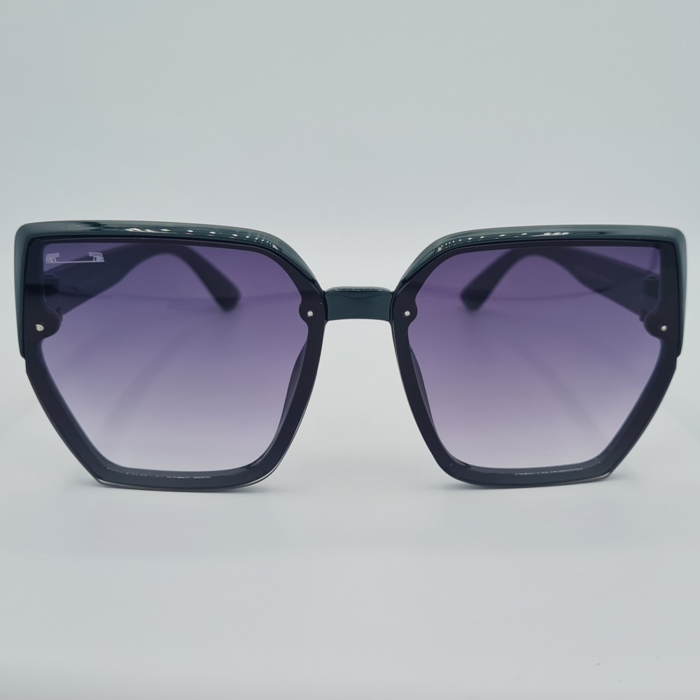 Ochelari de soare Dama Casual cu rama asimetrica verde inchis + Toc si laveta GRATIS OSD022 Ochelari de soare Dama Casual cu rama asimetrica verde inchis + Toc si laveta GRATIS OSD022