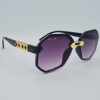 Ochelari de soare Dama Casual cu rama asimetrica neagra + Toc si laveta GRATIS OSD028