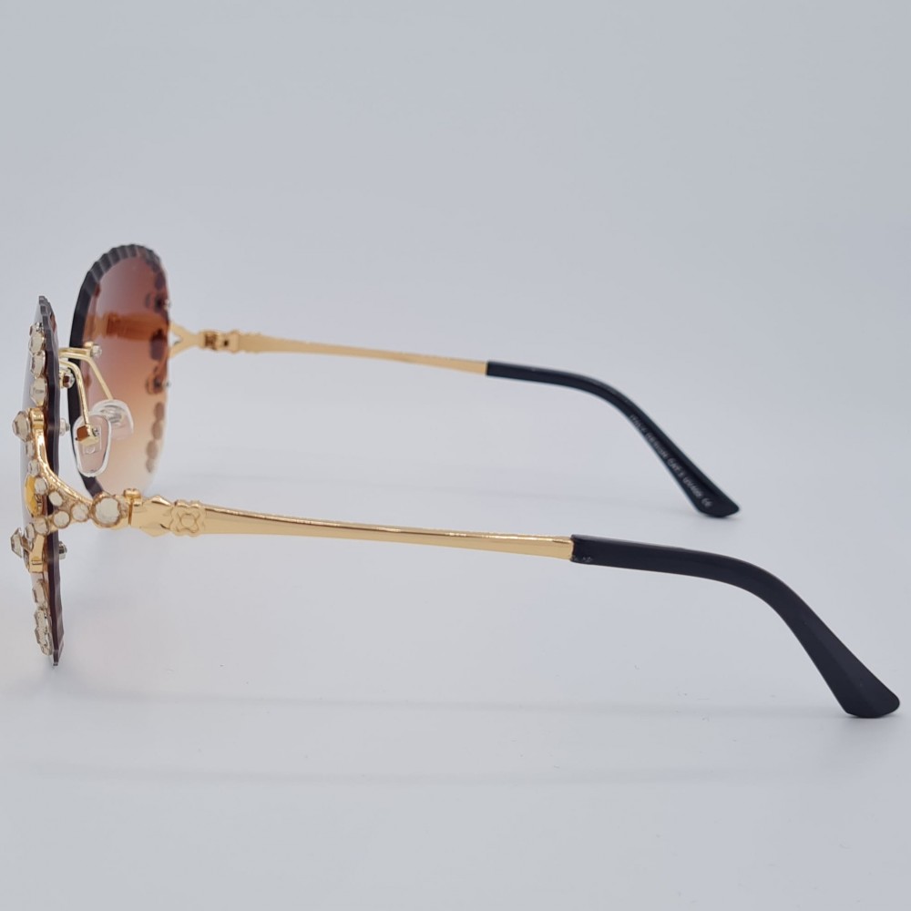 Ochelari de soare, dama, Matteo Ferari, maro cu strasuri + toc si laveta GRATIS UV400 OSD031 Ochelari de soare, dama, Matteo Ferari, maro cu strasuri + toc si laveta GRATIS UV400 OSD031