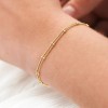 Bratara Luxury Fashion Dama din material inoxidabil placat cu aur galben de 14K BRD014