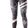 Colanti Fitness Dama cu design abstract Negru cu dungi albe lines CDFIT029 Colanti Fitness Dama cu design abstract Negru cu dungi albe lines CDFIT029