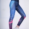Colanti Fitness Dama Albastri cu design abstract CDFIT029 Colanti Fitness Dama Albastri cu design abstract CDFIT029