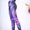 Colanti Fitness Dama cu design abstract purple lines CDFIT029 Colanti Fitness Dama cu design abstract purple lines CDFIT029