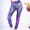 Colanti Fitness Dama cu design abstract purple lines CDFIT029 Colanti Fitness Dama cu design abstract purple lines CDFIT029