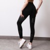 Colanti Dama Sport negri cu talie inalta si gauri pe laterale CDFIT042 Colanti Dama Sport negri cu talie inalta si gauri pe laterale CDFIT042