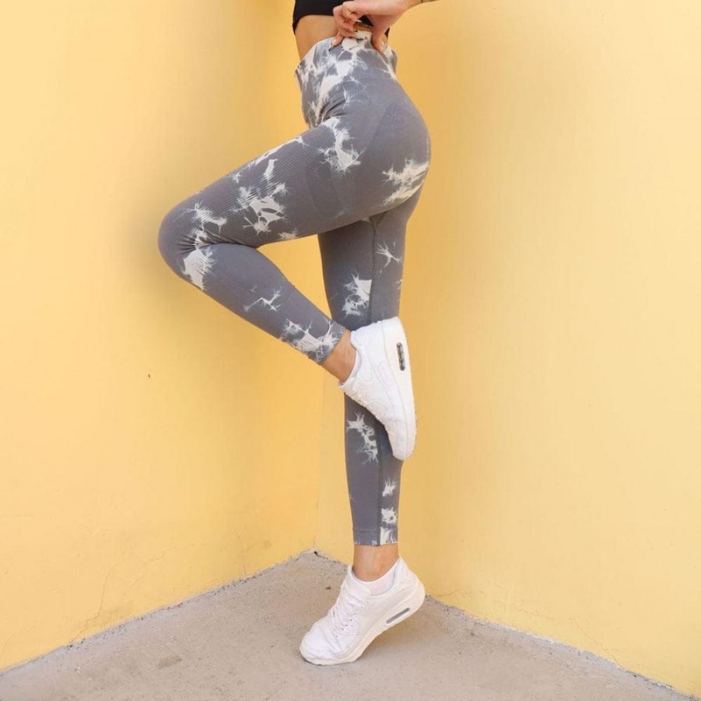 Colanti Dama Sport Modelatori Gri Design Marmorat lungi cu talie inalta si efect Push -Up CDFIT092 Colanti Dama Sport Modelatori Gri Design Marmorat lungi cu talie inalta si efect Push -Up CDFIT092