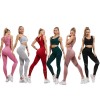 Compleu Sport Fitness gri cu Colanti Lungi cu talie inalta si Bustiera Push-up SFIT025 Compleu Sport Fitness gri cu Colanti Lungi cu talie inalta si Bustiera Push-up SFIT025