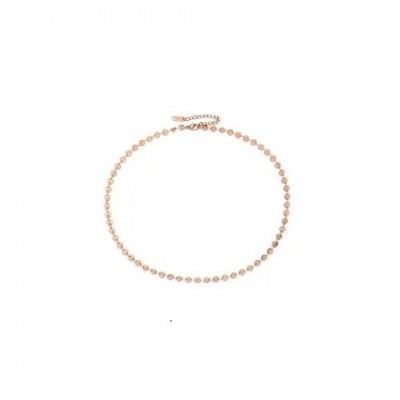 Colier roz auriu placat cu aur roz de 14 k COL098