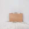 Geanta Eleganta clutch bej stil oglinda cu bareta din lant detasabila  ACGD366