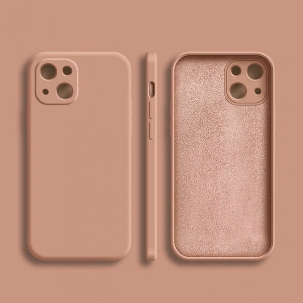 Husa Protectie Spate Iphone 13 Antishock Piersica din Membrana Siliconata HS-IP13 SIL Husa Protectie Spate Iphone 13 Antishock Piersica din Membrana Siliconata HS-IP13 SIL