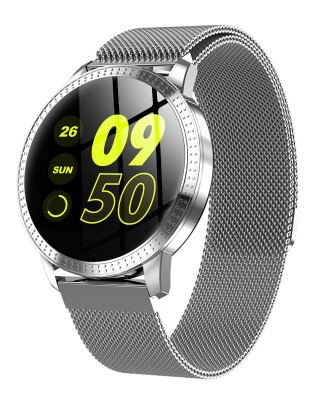 Ceas Smartwatch SUPER PREMIUM cu ecran color Argintiu Karen SWCF18 Ceas Smartwatch SUPER PREMIUM cu ecran color Argintiu Karen SWCF18