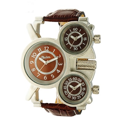 Ceas Barbati Sport Hipster Maro cu 3 cadrane OULM CBOL001 Ceas Barbati Sport Hipster Maro cu 3 cadrane OULM CBOL001