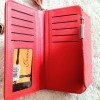 Portofel dama roz din piele ecologica inchidere cu capsa si accesoriu ciucuri ACPT025 Portofel dama roz din piele ecologica inchidere cu capsa si accesoriu ciucuri ACPT025