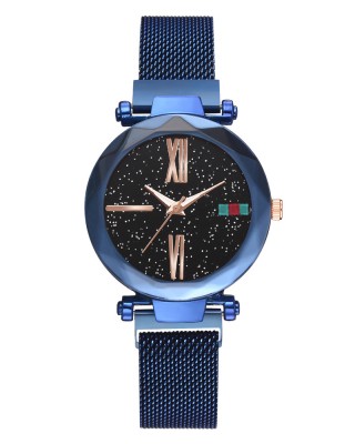 Ceas Dama Casual cu bratara magnetica si cadran cu picatele Blue QUARTZ CDQZ009 Ceas Dama Casual cu bratara magnetica si cadran cu picatele Blue QUARTZ CDQZ009