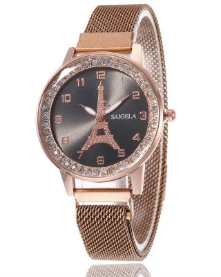 Ceas Dama Elegant cu bratara magnetica Gold Black Parisian Dream QUARTZ CDQZ010 Ceas Dama Elegant cu bratara magnetica Gold Black Parisian Dream QUARTZ CDQZ010