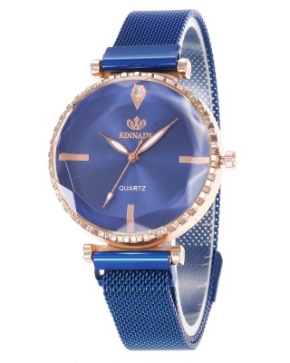 Ceas Dama Albastru cu bratara magnetica Rinnady QUARTZ CDQZ012