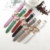 Ceas Dama Elegant cu cadran triunghiular si cristale Pink QUARTZ CDQZ036