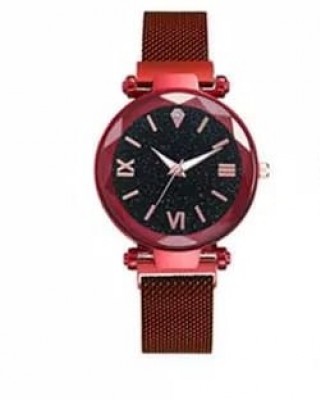 Ceas Dama Casual cu bratara magnetica si cadran cu sclipici Rosu QUARTZ CDQZ062 Ceas Dama Casual cu bratara magnetica si cadran cu sclipici Rosu QUARTZ CDQZ062