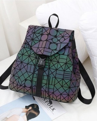 Rucsac dama geometric holografic luminos mare Geometric Pattern  ACRD011 Rucsac dama geometric holografic luminos mare Geometric Pattern  ACRD011