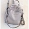 Rucsac Geanta Fashion gri din piele eco cu cusatura dubla pe  buzunar  si bareta detasabila ACRD295 Rucsac Geanta Fashion gri din piele eco cu cusatura dubla pe  buzunar  si bareta detasabila ACRD295