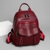 Rucsac dama grena fashion din piele ecologica cu multiple buzunare ACRD351 Rucsac dama grena fashion din piele ecologica cu multiple buzunare ACRD351