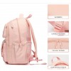 Ghiozdan tip Rucsac roz din material textil impermeabil cu buzunare multiple si catarame ACRD378 Ghiozdan tip Rucsac roz din material textil impermeabil cu buzunare multiple si catarame ACRD378