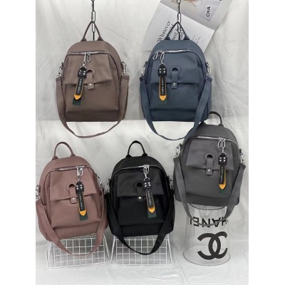 Rucsac geanta dama materian textil cu breloc fashion ACRD399