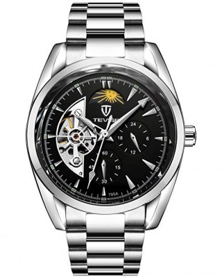 Ceas Barbatesc Business Automatic Silver Black cu bratara metalica Tevise CBTV005 Ceas Barbatesc Business Automatic Silver Black cu bratara metalica Tevise CBTV005