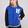 Trening Dama sport casual albastru compus din hanorac si pantaloni de trening cu talie inalta TND057 Trening Dama sport casual albastru compus din hanorac si pantaloni de trening cu talie inalta TND057